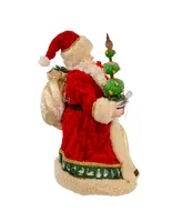 Kurt Adler 10.5" Fabriche Musical 12 Days of Christmas Santa