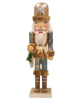 Kurt Adler 15" Wooden Rustic Glamour Nutcracker