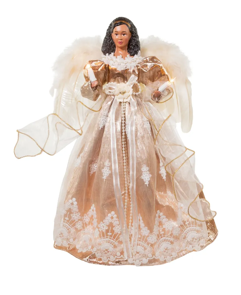 Kurt Adler 16" Black Angel Tree Topper