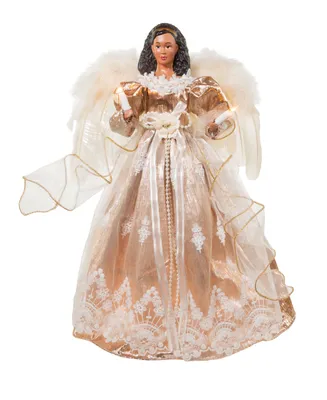 Kurt Adler 16" Black Angel Tree Topper