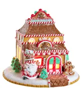 Kurt Adler 7.5" Lighted Gingerbread Shop