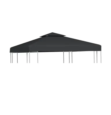vidaXL Gazebo Cover Canopy Replacement 1 oz/ft² Dark Gray 9.8'x9.8'
