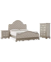 Nicosa Bedroom 3pc Set (King Bed, Chest, Nightstand), Created for Macy's