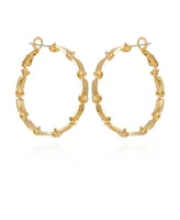 T Tahari Modern Hoop Earrings