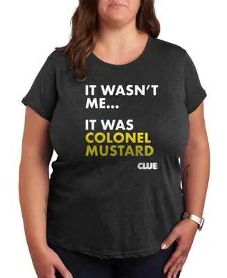 Hybrid Apparel Trendy Plus Clue Colonel Mustard Graphic T-shirt