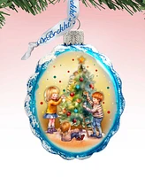 Designocracy Joyful Traditions Keepsake Mercury Glass Christmas Ornaments G. DeBrekht