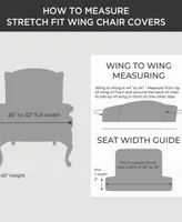 Waverly Stretch Pen Pal Wing Chair Slipcover, 54" x 45"