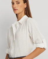 Lauren Ralph Linen Shirt, Regular & Petite