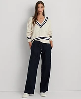 Lauren Ralph Lauren Petite Wide-Leg Linen Pants