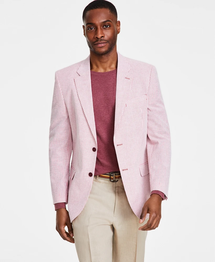 Nautica Men's Modern-Fit Seersucker Sport Coats