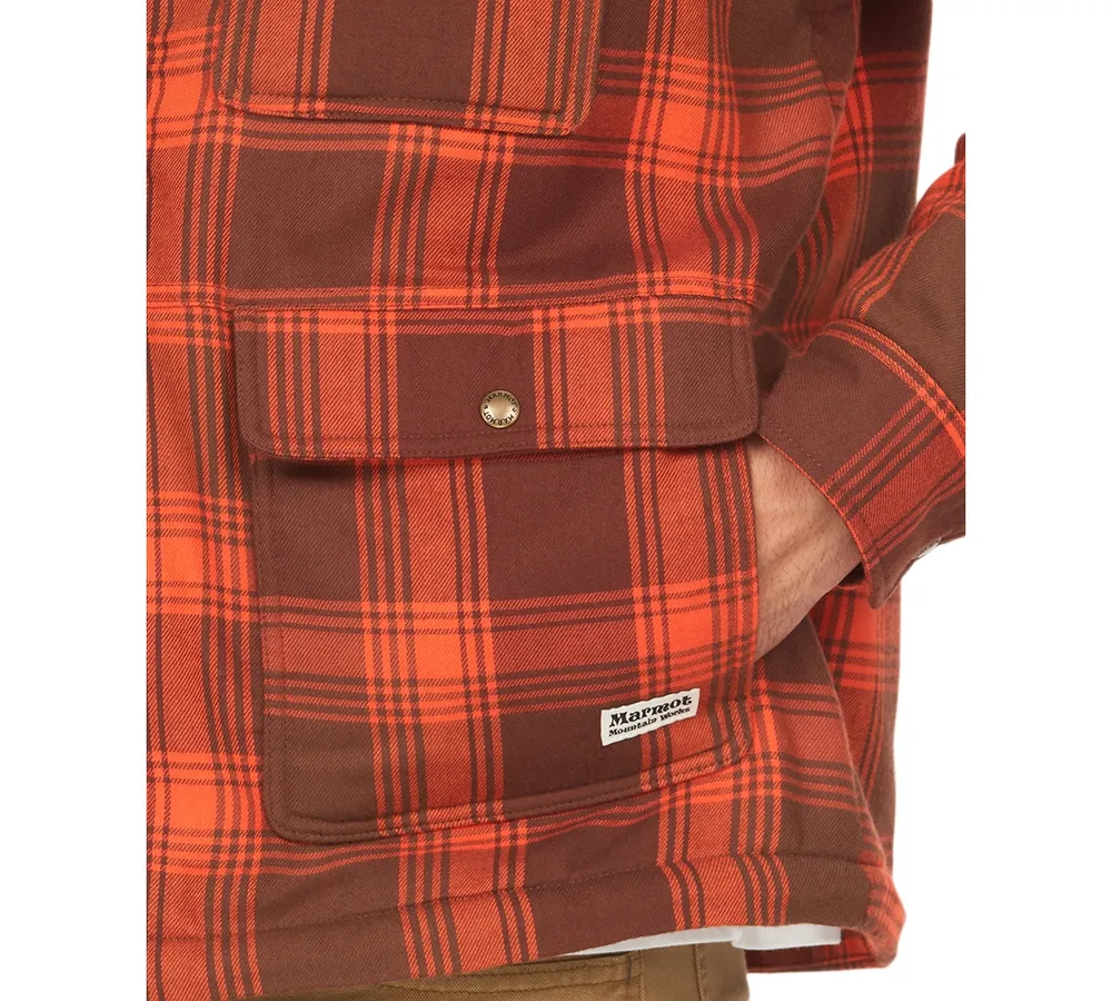 Marmot Men's Ridgefield Plaid Fleece-Lined Flannel Shirt Jacket
