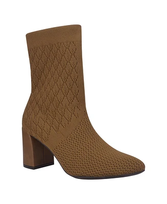 Impo Women's Vyra Stretch Knit Block Heel Booties