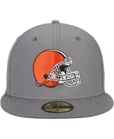 Men's New Era Graphite Cleveland Browns Storm 59FIFTY Fitted Hat