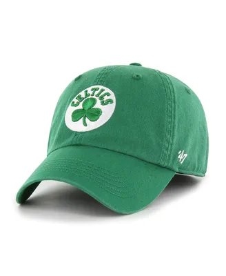 Men's '47 Brand Kelly Green Boston Celtics Alternate Logo Classic Franchise Flex Hat