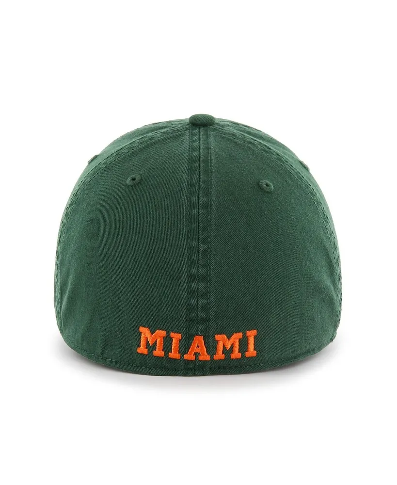 Men's '47 Brand Green Miami Hurricanes Franchise Fitted Hat