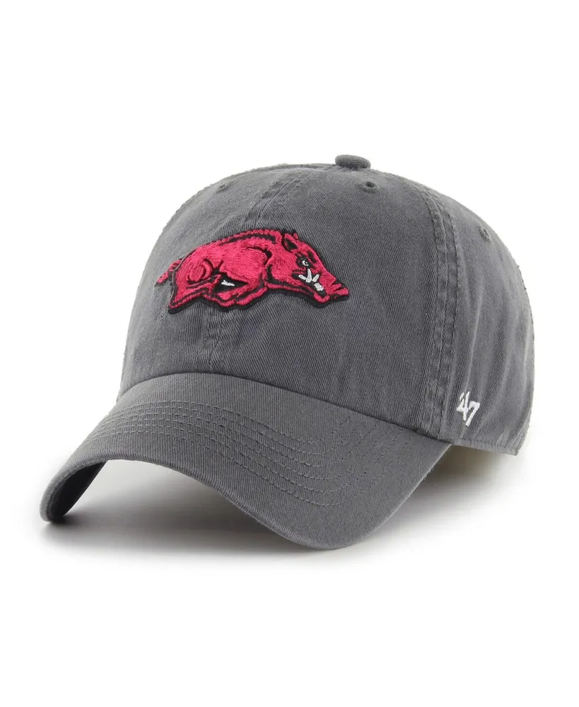 Men's '47 Brand Charcoal Arkansas Razorbacks Franchise Fitted Hat