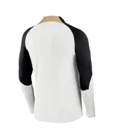 Men's Nike White Chelsea Strike Drill 2023/24 Performance Quarter-Zip Long Sleeve Top