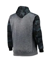 Men's Fanatics Heather Charcoal Atlanta Falcons Big and Tall Camo Pullover Hoodie