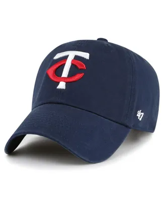 Big Boys and Girls '47 Brand Navy Minnesota Twins Clean Up Adjustable Hat