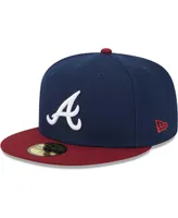 New Era Pink Atlanta Braves Two-tone Color Pack 59fifty Fitted Hat