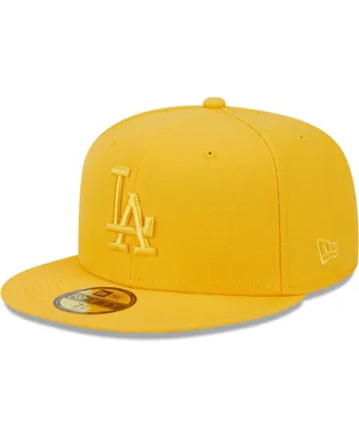 Men's New Era Gold Los Angeles Dodgers Color Pack 59FIFTY Fitted Hat