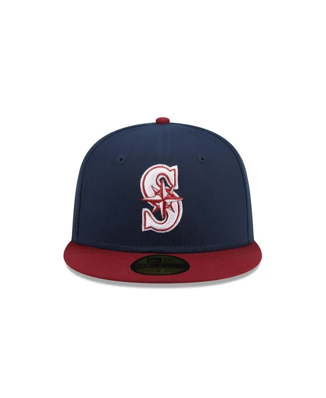 Men's New Era Cardinal Seattle Mariners Color Pack 9TWENTY Adjustable Hat