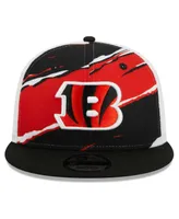 Men's New Era Black Cincinnati Bengals Tear Trucker 9FIFTY Snapback Hat