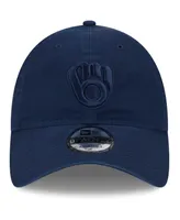 Men's New Era Navy Milwaukee Brewers Color Pack 9TWENTY Adjustable Hat