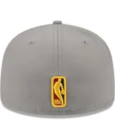 Men's New Era Gray Portland Trail Blazers Color Pack 59FIFTY Fitted Hat