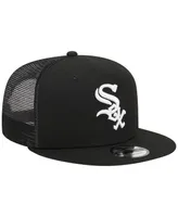 Men's New Era Black Chicago White Sox Trucker 9FIFTY Snapback Hat