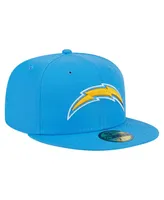 Men's New Era Powder Blue Los Angeles Chargers Main 59FIFTY Fitted Hat