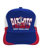 Big Boys and Girls Mitchell & Ness Royal New England Patriots Retro dome Precurved Adjustable Hat