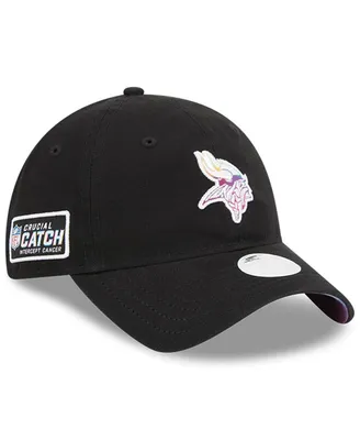 Women's New Era Black Minnesota Vikings 2023 Nfl Crucial Catch 9TWENTY Adjustable Hat