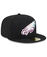 Men's New Era Black Philadelphia Eagles 2023 Nfl Crucial Catch 59FIFTY Fitted Hat