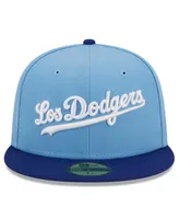 Men's New Era Light Blue Los Angeles Dodgers Cooperstown Collection Retro City 59FIFTY Fitted Hat