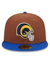 Men's New Era Brown, Royal Los Angeles Rams Harvest Super Bowl Xxxiv 59FIFTY Fitted Hat