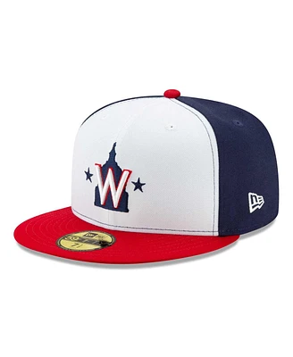 Men's New Era White Washington Nationals 2023 Little League classic 59FIFTY Fitted Hat