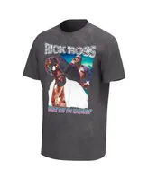 Men's Charcoal Rick Ross Collage Washed Graphic T-shirt