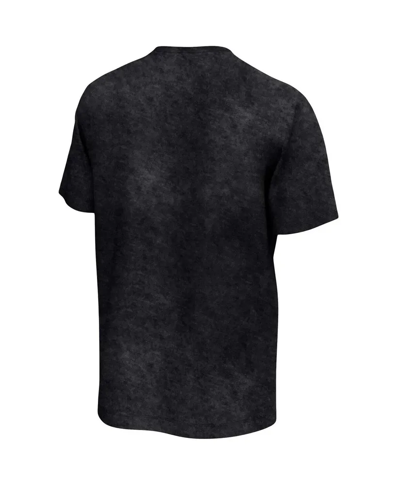 Men's Black Mtv Washed Color Logo T-shirt