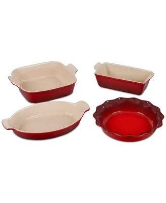 Le Creuset Stoneware 4-Pc. Heritage Bakeware Essentials Set