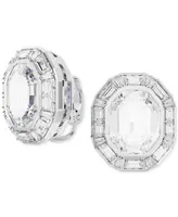 Swarovski Mesmera Silver-Tone Crystal Clip Earrings