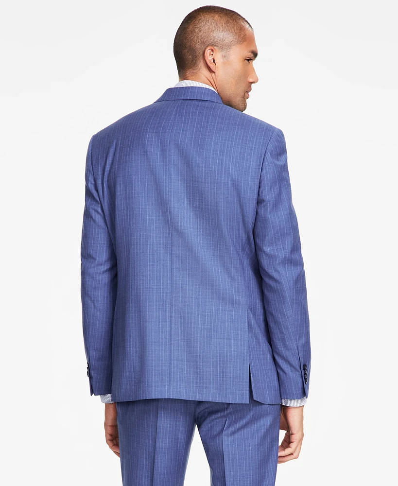 Michael Kors Men's Classic-Fit Pinstripe Wool Stretch Suit Jacket