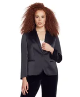 Anne Klein Women's One-Button Peak-Lapel Blazer