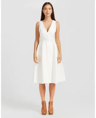 Belle & Bloom Women's Miss Independence Midi Dress - Off