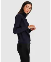 Belle & Bloom Women's Women Brother's Zip Front Jumper