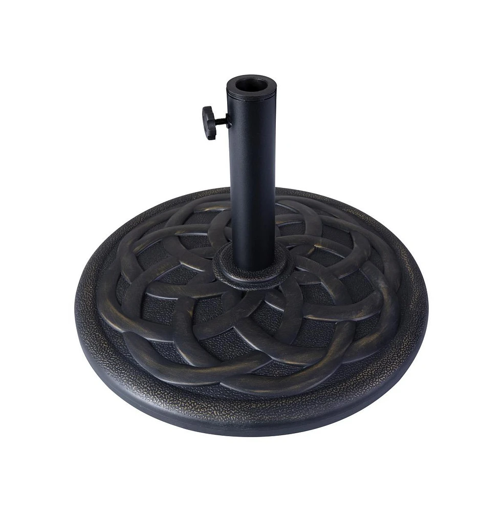 Universal Cement Patio Umbrella Base - Weatherproof - 19.25" Diameter