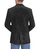 Bgsd Men Cliff Classic Two-Button Suede Leather Blazer