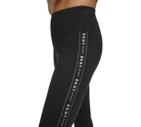 Dkny Sport Women's High-Waist Logo Tape Leggings