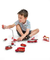 Big Daddy- Mini Fire Rescue Vehicles, 40 Pieces Set