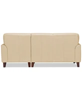 Ashlinn 86" 2-Pc. Pastel Leather Sectional, Created for Macy's